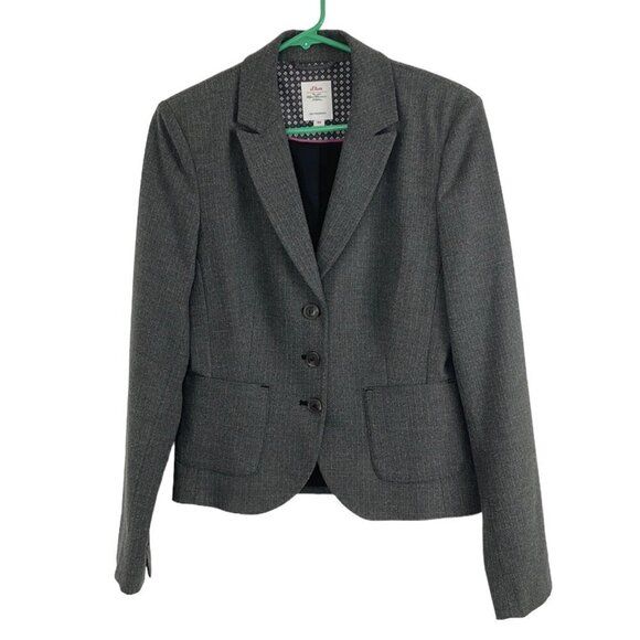 S Oliver Houndstooth German-Brand Cotton Blazer - Picture 1 of 7